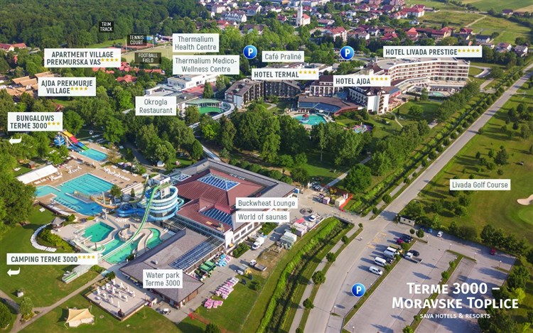 Mapa areálu | HOTEL AJDA Autobusovou dopravou
