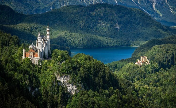 Pohádkový Neuschwanstein v Algavských Alpách